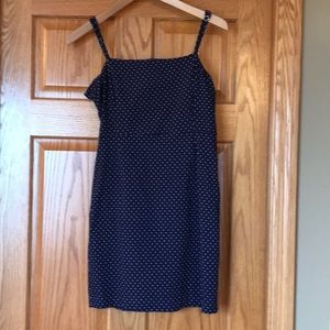 Forever 21 blue with white polka dot mini dress